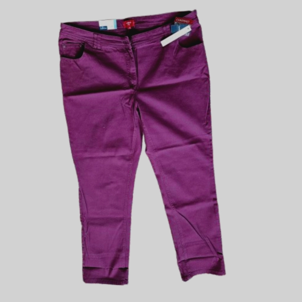 Reitmans Purple Stretch Jeans Preferred Fit Size 16